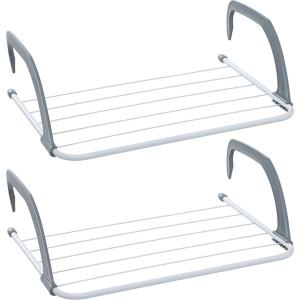 2PK Boxsweden Airer 6 Rails Door Hanging Laundry Dry Rack Clothes Hanger Stand
