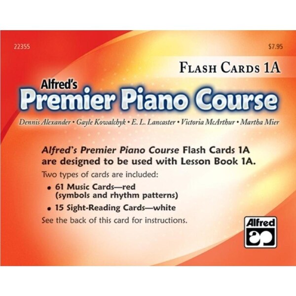 Premier Piano Course Flash Cards Level 1A