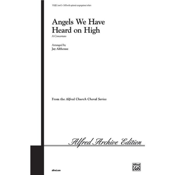 Angels We Have Heard on High SATB Choral Sheet Music