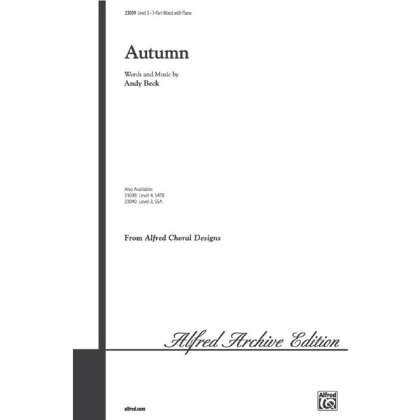 Autumn 3 Part Mix/Piano Level 3