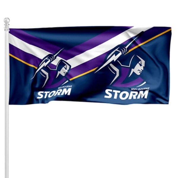 Melbourne Storm NRL Pole Flag LARGE 1800x900mm Licensed (Pole not included)