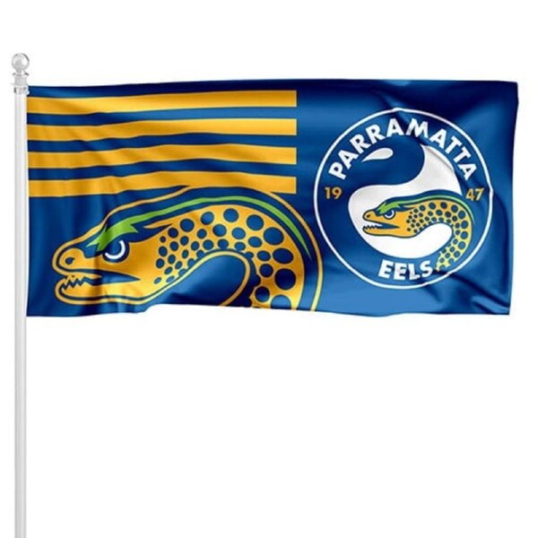 NRL Parramatta Eels Pole Flag LARGE 1800x900mm Licensed (Pole not included)