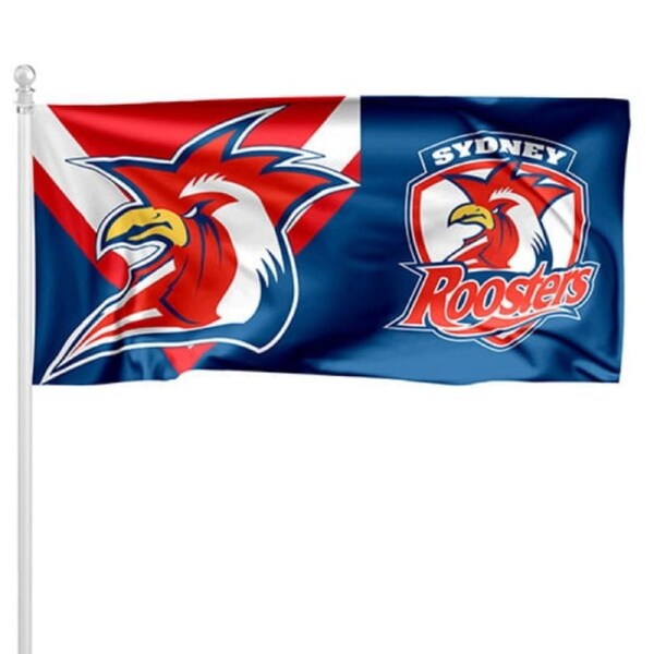 NRL Sydney Roosters Pole Flag LARGE 1800x900mm Licensed (Pole not included)