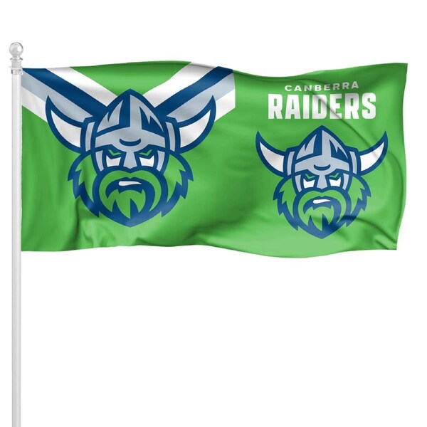 NRL Canberra Raiders Pole Flag LARGE 1800x900mm Licensed (Pole not included)