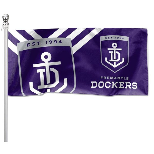 AFL Freo Fremantle Dockers Pole Flag LARGE 1800x900mm Licensed (Pole not included)