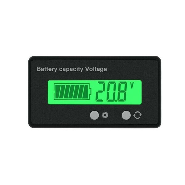 Digital Volt Meter LCD 12V-48V Battery Status Monitor