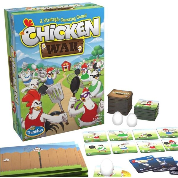 ThinkFun - Chicken War - Strategic Guessing Board Game