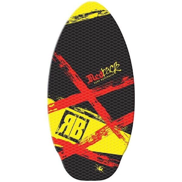 RedBack Traction Pad Skimboard Unique Eva Textured Foam Surface 41 Inch Yellow