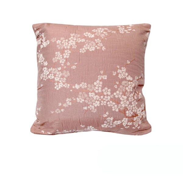 Blossom Jacquard Cushion Cover - Pink