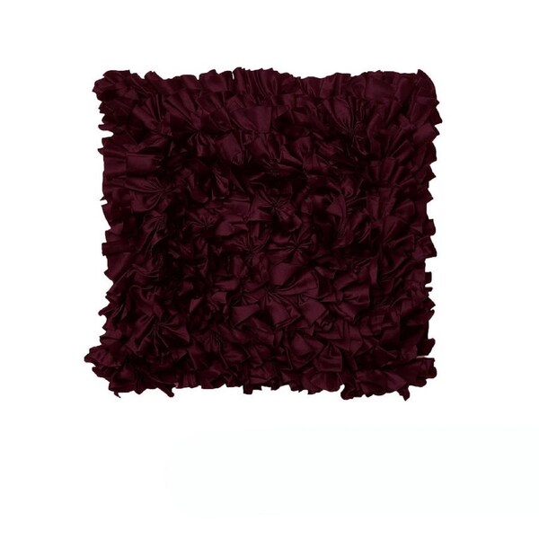 Morocco Can Can Mulberry Ruffles Cushion Cover
