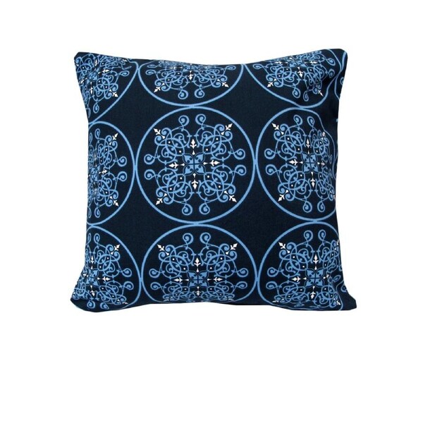Mosaic Print Cushion Cover Blue 45 x 45 cm