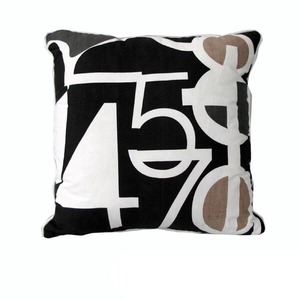 Rapee Sudoku Black 45x45 cm Square Cushion