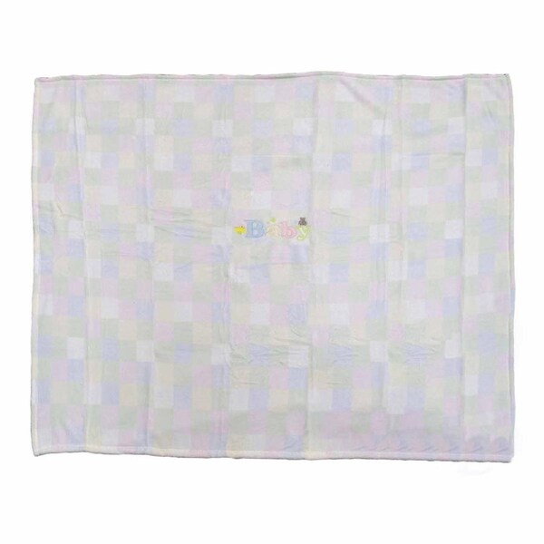 Embroidery Baby Coral Fleece Blanket - Cot