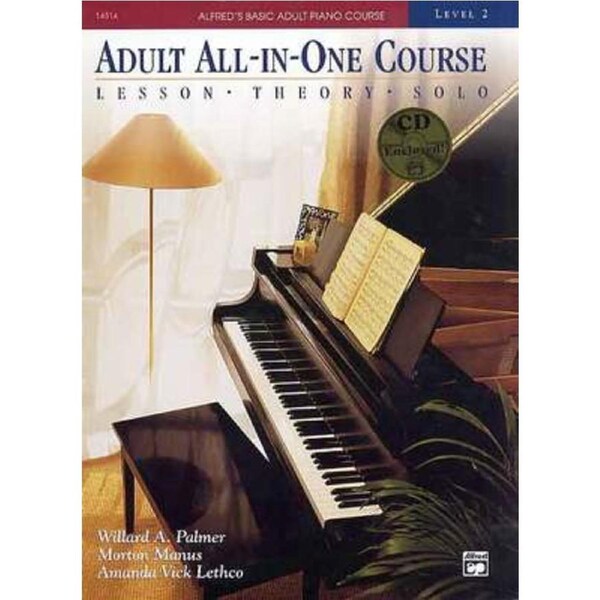 Alfred's Basic Adult All-in-One Course Book 2 with CD - Piano Method by Lethco, Manus, Palmer