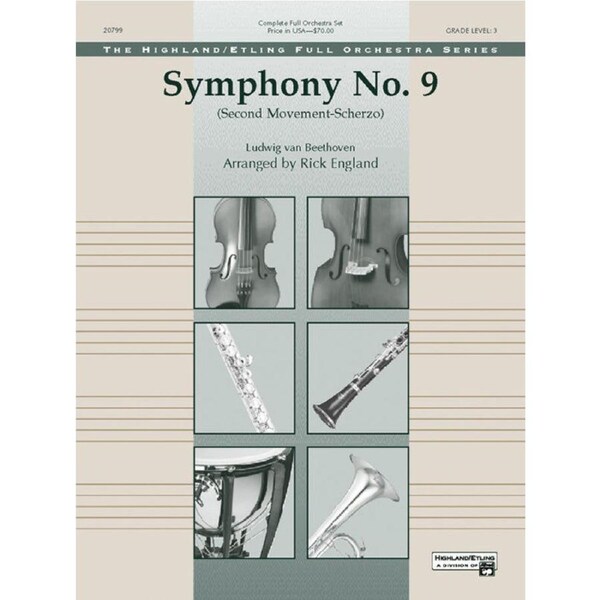 Symphony No 9 2nd Movement Full Orchestra Sheet Music Beethoven