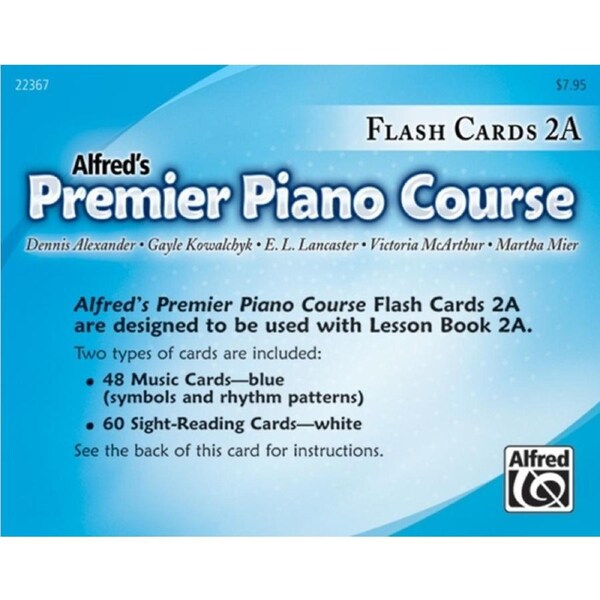 Premier Piano Course Flash Cards Level 2A
