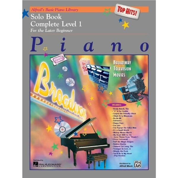 Alfred's Basic Piano Library (ABPL) Top Hits Solo Book Complete 1