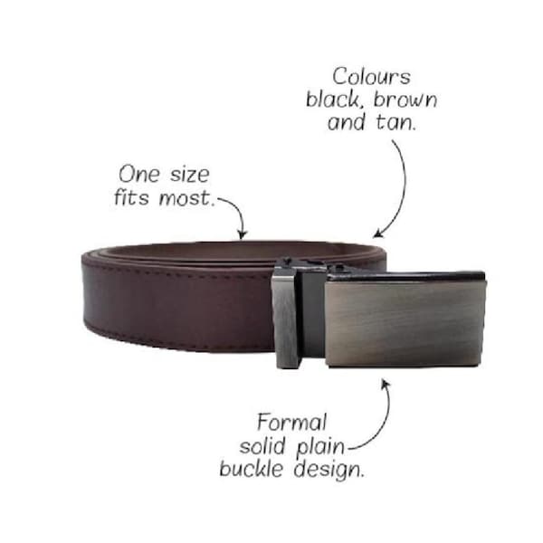 120cm Mens Boys Formal Buckle Belt Wistband Casual