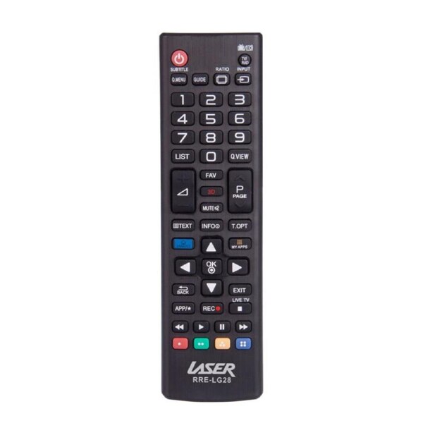 Laser Universal Remote for LG TVs - Model RRE-LG28 - Immediate Functionality
