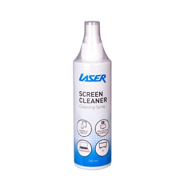 Laser 250ml Screen Cleaner - Perfect for All Digital Screens, Alcohol-Free, Anti-Static