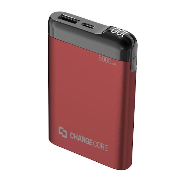 Laser 5000mAh Portable Charger with LED, Aluminium Build & 3-in-1 Cable