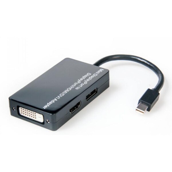 3 in1 Mini DisplayPort to DisplayPort HDMI DVI Adapter Male to 3 Female