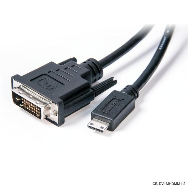 Mini HDMI to DVI Cable 2M