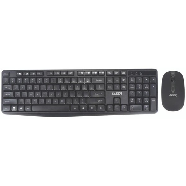 Laser Multimedia Wireless Keyboard & Mouse - Professional & Gaming Ready