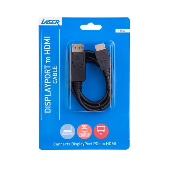 Display Port to HDMI Cable 1m