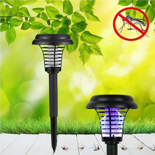 Solar Powered Outdoor LED Mosquito and Bug Zapper