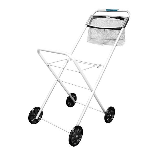 Laundry Trolley Hills Deluxe with Peg Basket