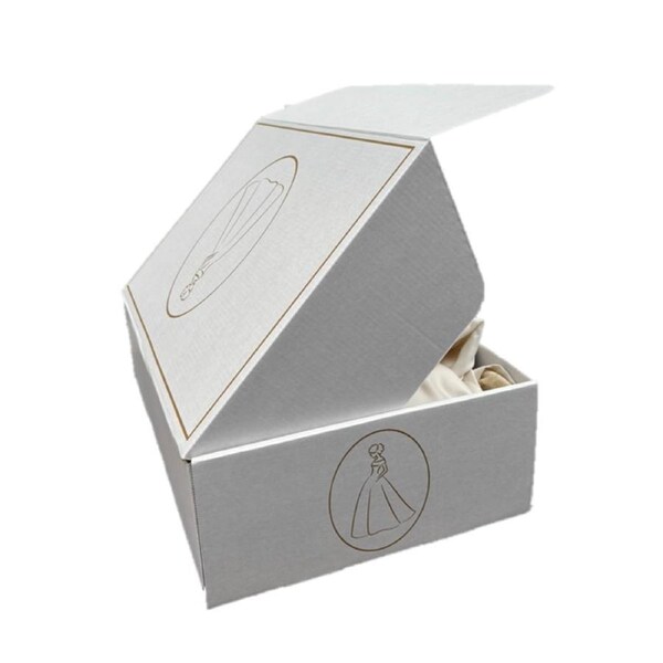 Wedding Dress Storage Preservation Box White - SMALL Includes White Acid Free Tissue Paper