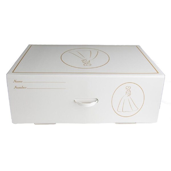 Wedding Dress Storage Preservation Box White - LARGE Includes White Acid Free Tissue Paper