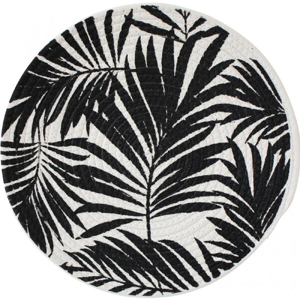 Cotton 38cm Printed Leaf Mojo Placemat Home/Kitchen Dining/Food Serving/Decor