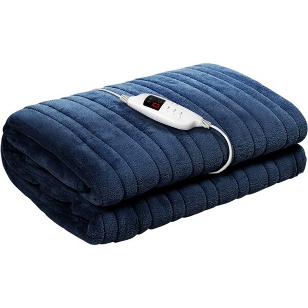 Electric Heated Throw Blanket - Navy