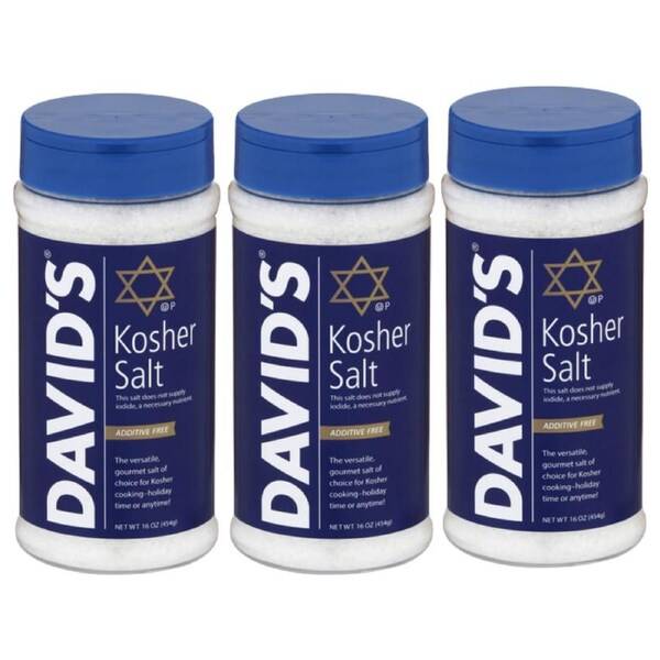 David's Kosher Salt 454g x 3