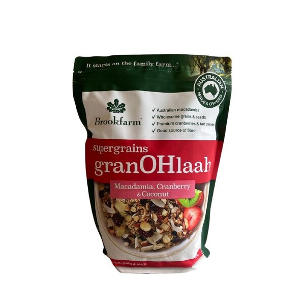 Brookfarm Supergrains Granola Macadamia, Cranberry & Coconut 1.3kg