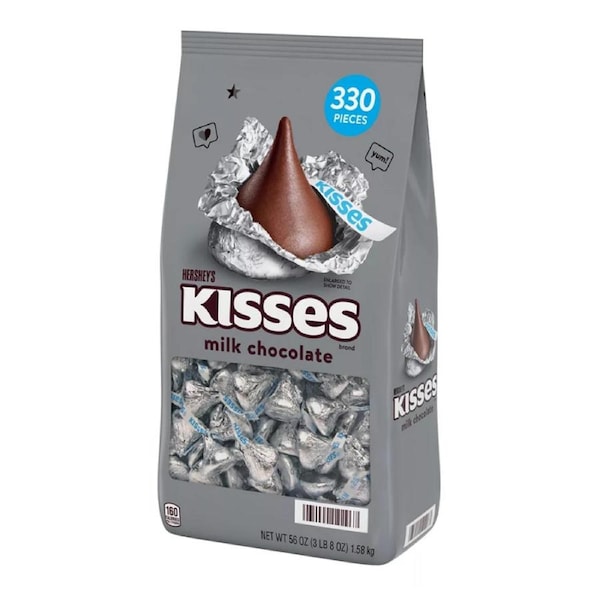 Hershey's Kisses Milk Chocolate 330 Pieces 1.58kg
