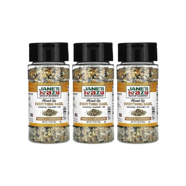 Jane's Krazy Mixed Up Everything Bagel Seasoning 78g x 3