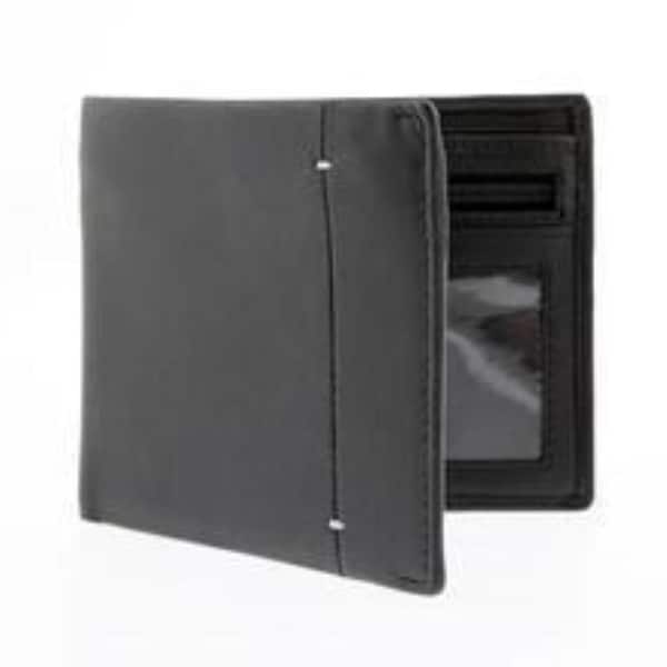 Dents Mens Soft Leather Billfold Wallet with RFID Blocking Protection - Black/Dove