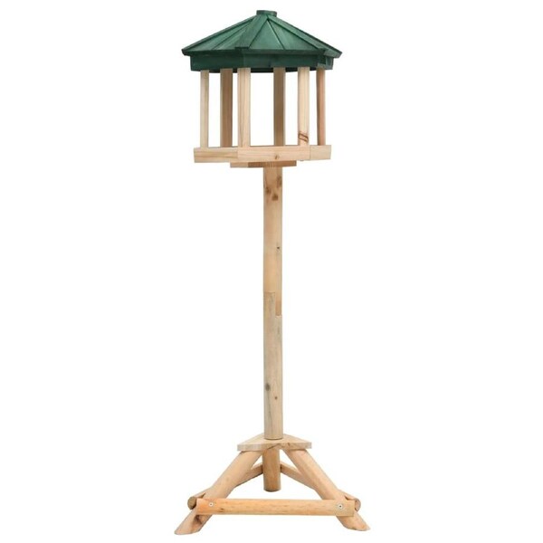 Standing Bird Feeder Solid Firwood 33x110 cm vidaXL