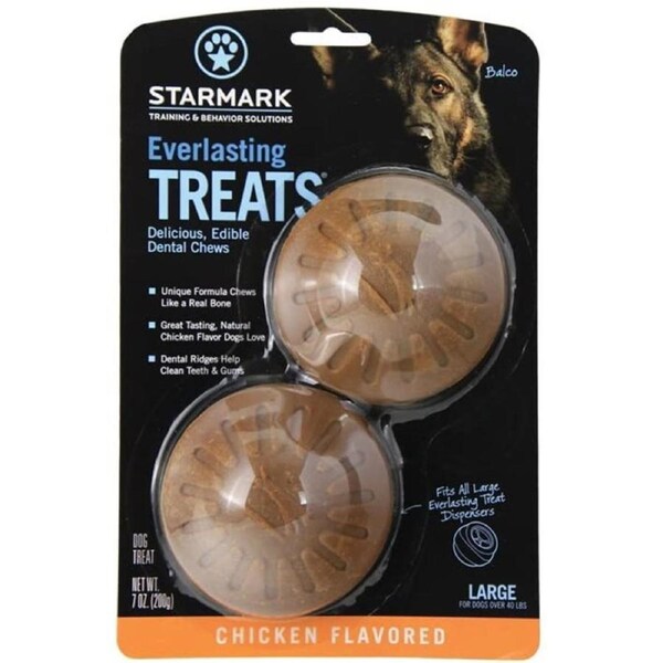 Everlasting Large Replacement Domed Dog Treats 2 Pack by Starmark