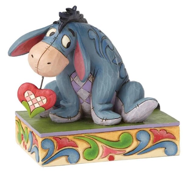 Jim Shore Disney Traditions - Winnie the Pooh Eeyore - Heart on a String Personality Pose