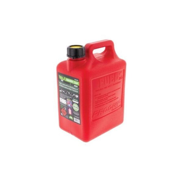 Hulk 4x4 5 Litre Plastic Handy Fuel Can Petrol Jerry Red HU0650R