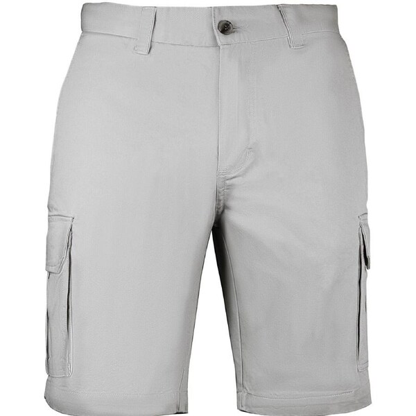 Mens Cargo Shorts 100% Cotton Casual Work Wear Half Pants Summer Army Military Stone / 32 (82cm)