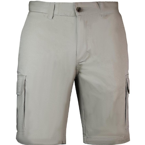 Mens Cargo Shorts 100% Cotton Casual Work Wear Half Pants Summer Army Military Fawn / 32 (82cm)