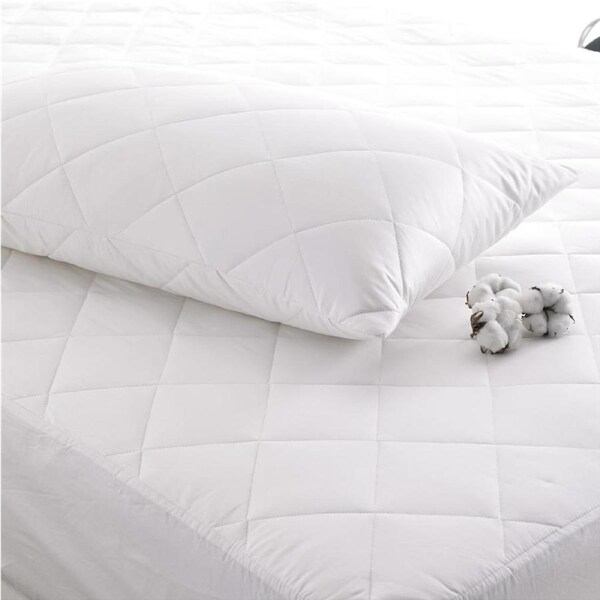 Luxury Quilted Cotton Polyester Mattress Protector - Made in Australia King Single