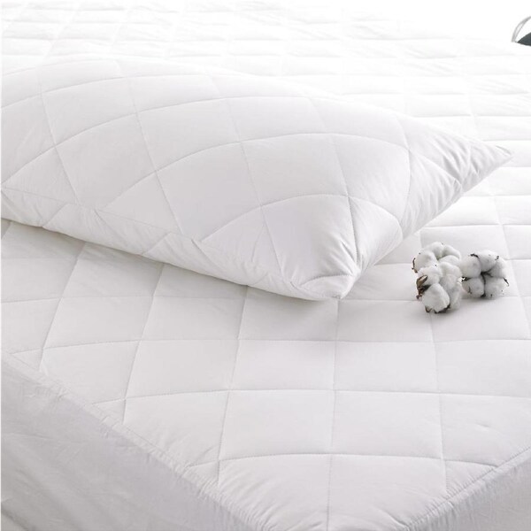 Luxury Quilted Cotton Polyester Mattress Protector - Made in Australia Queen