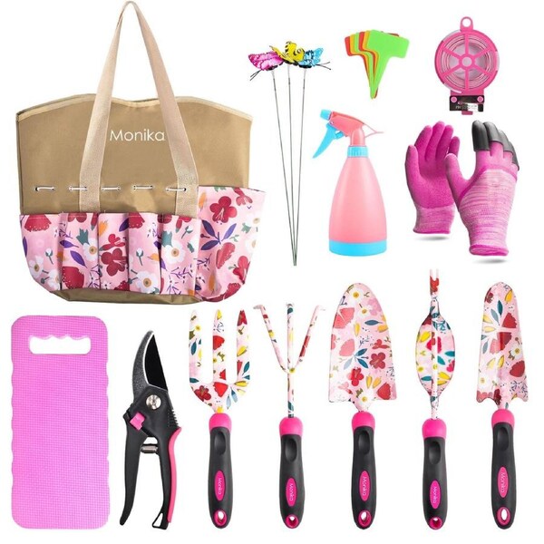 Monika 20Pcs Garden Tool Kit Set Garden Tools For Woman Gifts