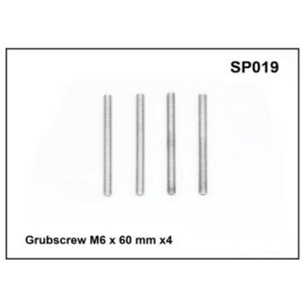 Yakima / Prorack Grubscrew M6 x 60mm x 4 (SP019)